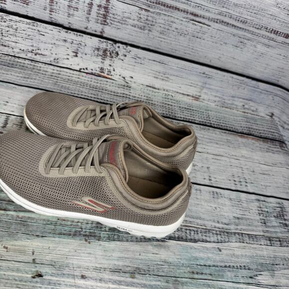Skechers GOwalk Ultra Go Taupe Mesh Walking Shoes 8.5 - Picture 3 of 6